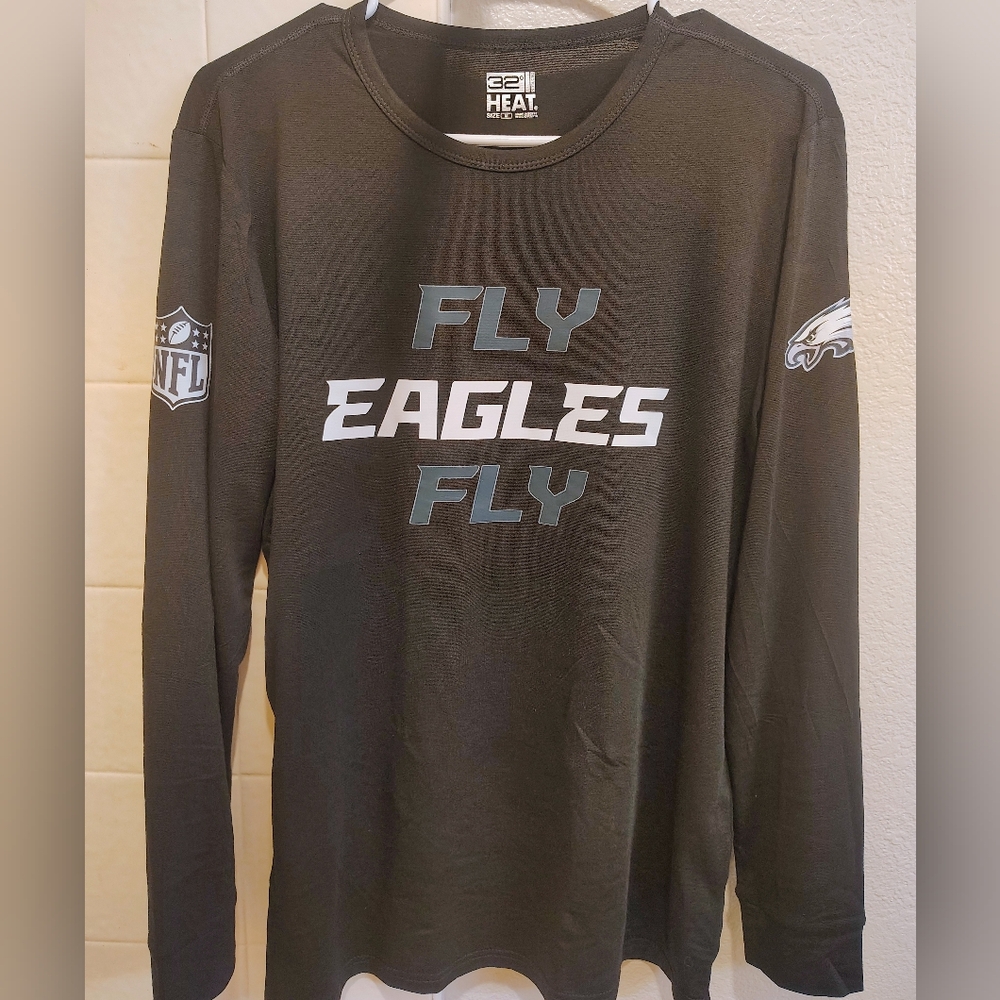 NEW! Fly Eagles Fly Long Sleeve Workout Shirt 32 Degrees
